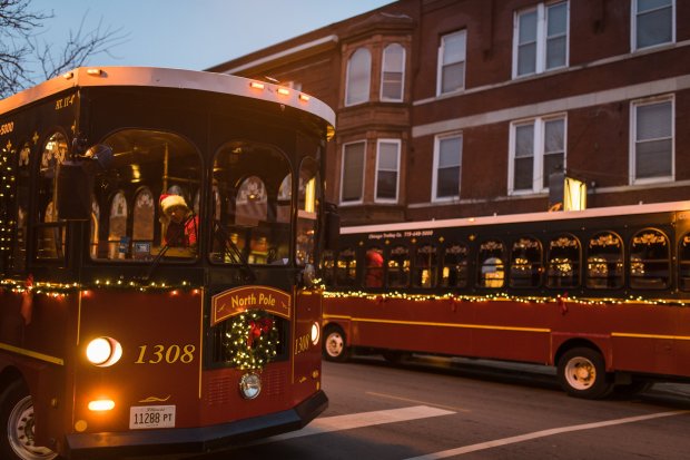 Your tour leader, your guide, is an. Holiday Lights Trolley