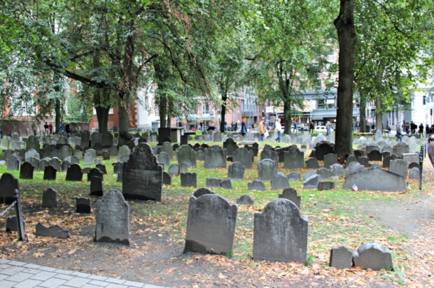 Preserved and dedicated by the citizens of boston in 1951, the freedom trail is a unique collection of museums, churches, meeting houses, burying grounds, parks . Coming Face To Face With History Granary Burying Ground Boston Lattes Life Luggage
